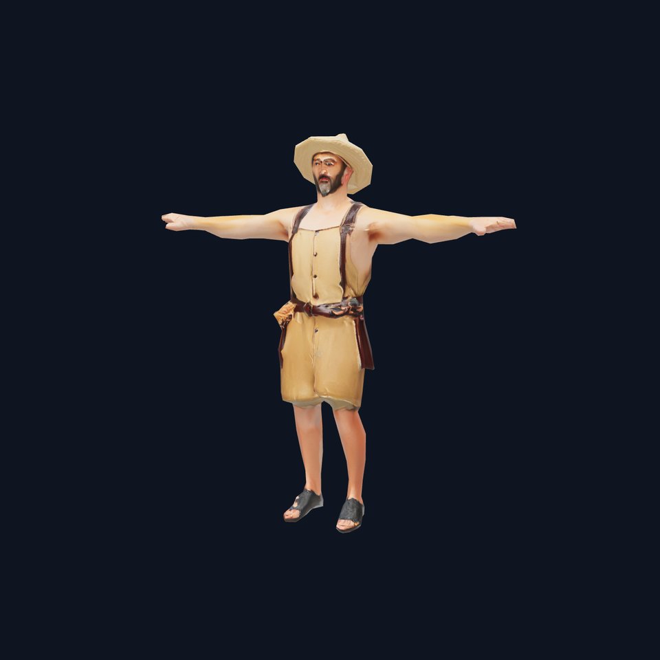 Rustic Farmer Attire model pack